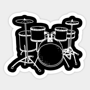 Drum Drummer - Instrument Sticker